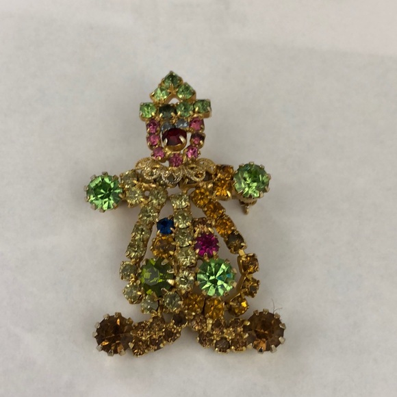 Hobe Jewelry - 1963 Hobe cliwn brooch